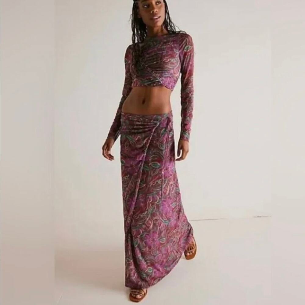 NWOT Free People Supernova Set - Crop Top & Maxi Skirt - Size XS - Picture 1 of 10
